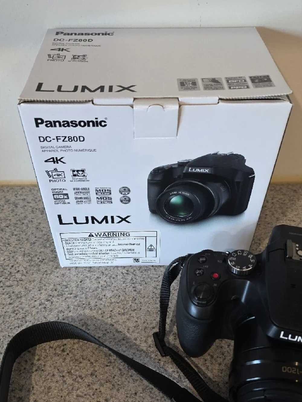 Panasonic LUMIX DC-FZ80 Digital Camera in Black with Accessories